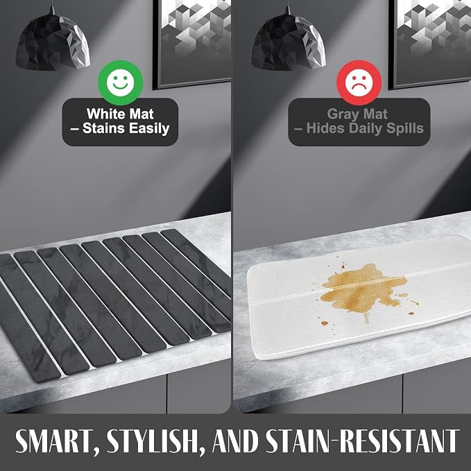 2 PCS Large Stone Dish Drying Mat - Image 5