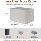 StorageWorks Storage Baskets for Shelves, Fabric Storage Bins, Closet - Image 3