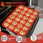 CAKETIME Silicone Mini Muffin Pan 3 Pack 24 Cups Nonstick Mini Cupcake Pan - Image 7