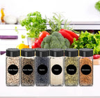 Saiveina 12 Pack Glass Spice Jars - Image 6