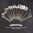 18/10 Stainless Steel Cooking Utensils Set - Image 6