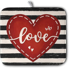 Valentine's Day Dish Drying Mat by Kwlegh