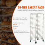 VEVOR Bun Pan Rack, 20-Tier Commercial Bakery Racks - Image 3