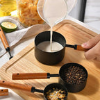 8-Piece Food-Grade Measuring Cups and Spoons Set, Nonstick Black Kitchen - Image 6