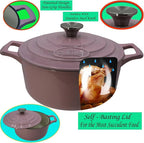 La Cuisine Enameled Cast Iron Dutch Oven Casserole Dish Pot - Image 3