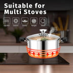 8 Quart 3-Ply Cooking Stock Pot - Image 7