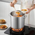 VEVOR Stainless Steel Stock Pot, 21-Quart Stainless Steel Stockpot - Image 8