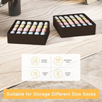 Joyoldelf Sock Organizer Drawer Organizer - Image 6