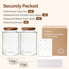 ComSaf 2Pcs Wide-Mouth Flour Sugar Storage Containers - Image 8