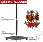 Whaline Horse Racing Paper Towel Holder Countertop Run - Image 3