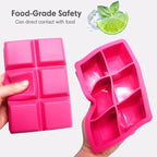 Silicone Ice Cube Trays with Lids, Large Square Ice Cube Molds - Image 6