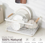 Stone Drying Mat for Kitchen Counter + Sink Caddy | 15.7"x11.8" Diatomaceous - Image 5