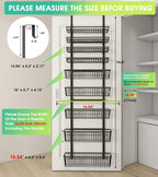 Mefirt 9-Tier Over The Door Pantry Organizer, Pantry Storage and Organization - Image 2