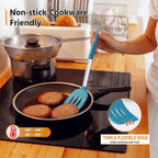 Cooking Utensils Set of 4, E-far Silicone Kitchen Utensils - Image 6