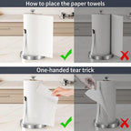 Jesginboo Brushed Nickel Paper Towel Holder - Image 4