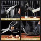 Huusk Kitchen Scissors Set, Poultry Shears Heavy Duty - Image 7