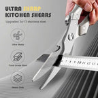 Huusk Kitchen Scissors Set, Poultry Shears Heavy Duty - Image 2