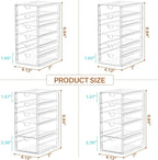 ARSTPEOE 22 Drawers, Acrylic Desk Makeup Organizer, Plastic Drawers Organizer - Image 3