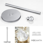 Paper Towel Holder Countertop Silver, Unique Silver Ball Decor, Brass Paper - Image 9
