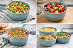 Pera Mixing Bowls with Lids Set, 8 Piece, BPA Free Nesting Kitchen Bowl Set - Image 8