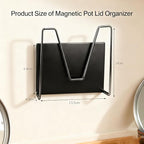 Magnetic Pot Lid Holder for Refrigerator, 2 Pack Strong Magnetic Pot Lid - Image 2