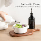 Sweejar Ceramic Olive Oil Dispenser Bottle Set, Opaque Oil Cruet Protects to - Image 3