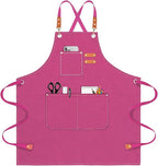 OUNLEN Chef Apron for Men Women Canvas Aprons by OUNLENAPRON