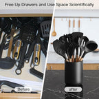 LATCHHOOK Matte Black Utensil Holder - Image 5