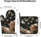 Custom Oven Mitts and Pot Holders Sets Personalized Customized Logo Text Image - Image 6