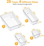 SMARTAKE 28 Piece Drawer Organizers - Image 3