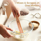 2 Pack Spurtle for Sourdough Starter, Danish Dough Whisk and Jar Spatula - Image 4