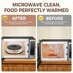 12 Inchs Microwave Splatter Cover & Silicone Mat, Large Vented Collapsible - Image 2