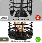 Metal Kitchen Utensil Holder for Kitchen Counter-5.43 x 5.98 inch, Fork & Knife - Image 2