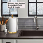 Gold Paper Towel Holder Countertop, Standing Paper Towel Roll Holder - Image 7