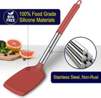 HOTEC Silicone Spatula Set of 2 Heat-Resistant 600°F & BPA-Free Kitchen - Image 3
