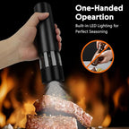 Rechargeable Electric Salt and Pepper Grinder Set, Automatic Pepper Mill - Image 4