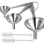 YGDZ Kitchen Funnel for Filling Bottles, Long Handle Funnel Set by YGDZ