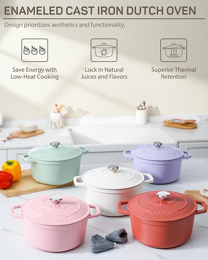Ciwete 6 QT Dutch Oven Pot - Image 4