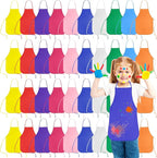 KUUQA 16/24/30/36/40Pcs Kids Apron Painting Aprons by KUUQA