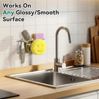 3-IN-1 Multiuse Sponge Holder for Kitchen Sink, Sponge Caddy for Scrub - Image 5