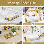 STWWO Napkin Holder for Bathroom, Guest Towel Holder Tray for Bathroom - Image 6