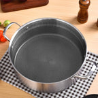 LOLYKITCH 5 QT Hybrid Ceramic Non Stick Tri-Ply Stainless Steel Sauté Pan - Image 7