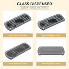 Kitchen Soap Dispenser Set - 16OZ Black Glass Bottle - Image 4