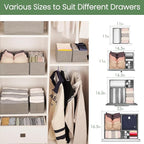 Criusia Drawer Organizer Clothes, 16 Pack Underwear Drawer Organizers, Foldable - Image 6