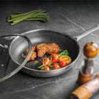 Hybrid Nonstick Cookware Set, Stainless Steel 12 Inch Frying Pan & 2QT Saucepan - Image 2