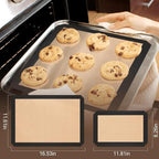 Silicone Baking Mat, 3 Pack Reusable Baking Mat, Food Safe Silicone Mats - Image 2