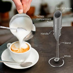 SIMPLETASTE Milk Frother Handheld Electric Foam Maker, Drink Mixer - Image 4