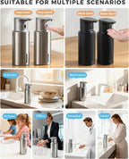 Automatic Liquid Soap Dispenser Touchless, 304 Stainless Steel Bottle Body - Image 9