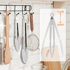 Premium Stainless Steel Heat Resistant Kitchen Tongs - Image 7