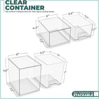 Sorbus Acrylic Storage Containers - Image 3